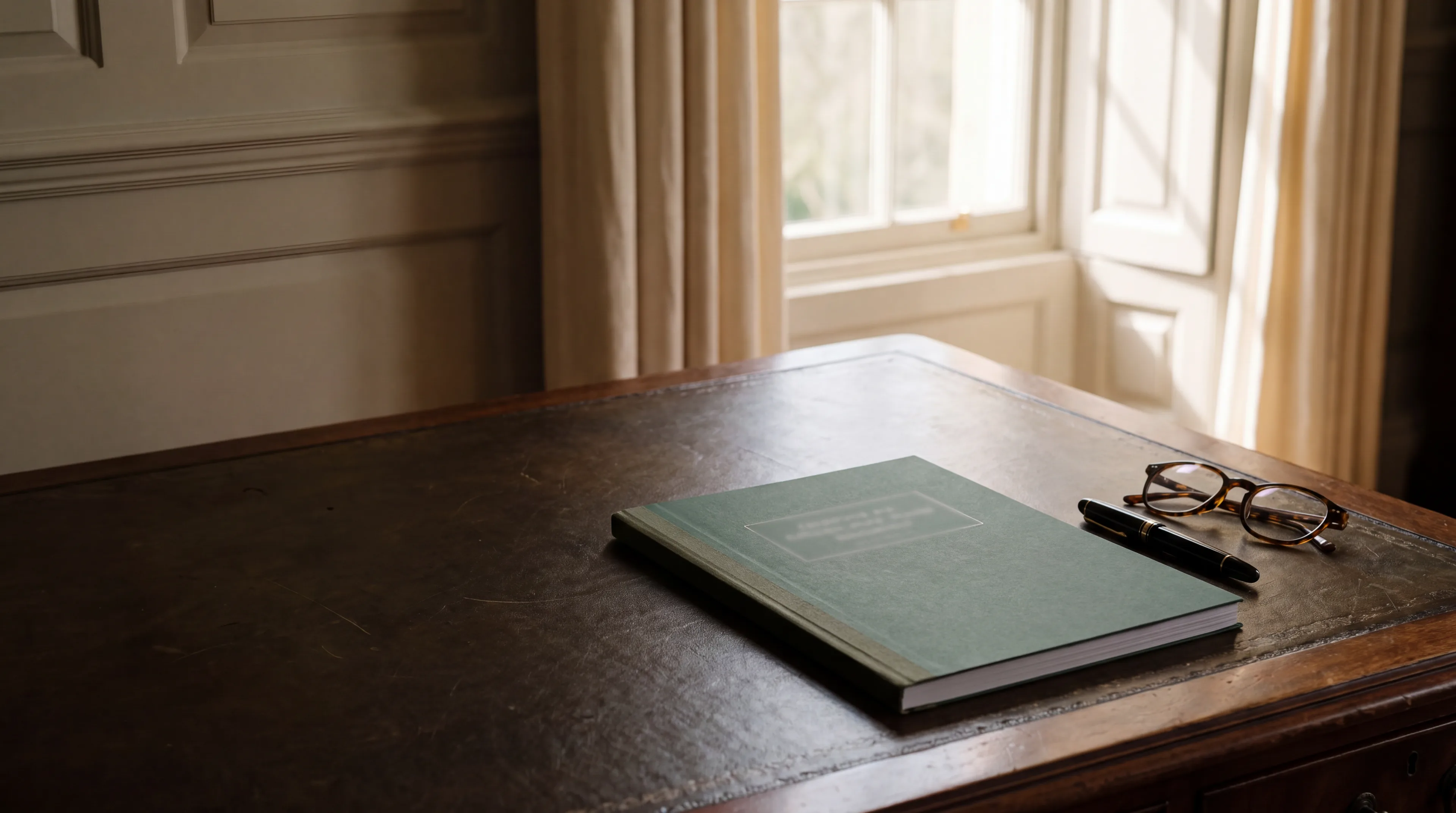 A signed Party Wall Award on a desk.